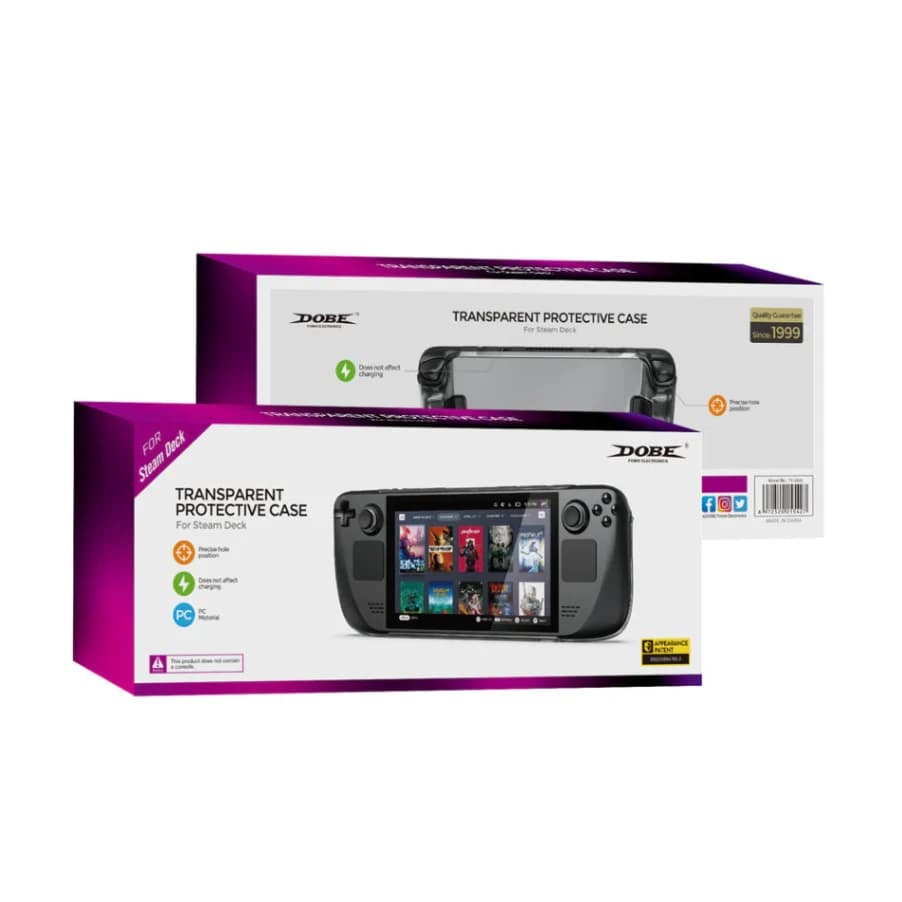 DOBE TY-2835  Protective Case for Steam Deck – Transparent