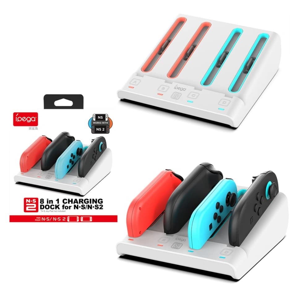 IPEGA PG-SW2080 8-in-1 Charging Dock for Nintendo Switch 2 & Switch OLED